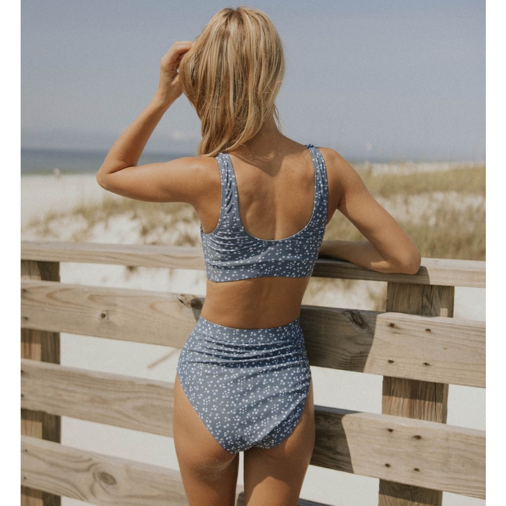 Blue Floral Geode Bikini Set - Picture 2 of 4